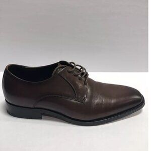 Gifennse Men’s Dark Brown Oxford Dress Shoes, Size 8.5M